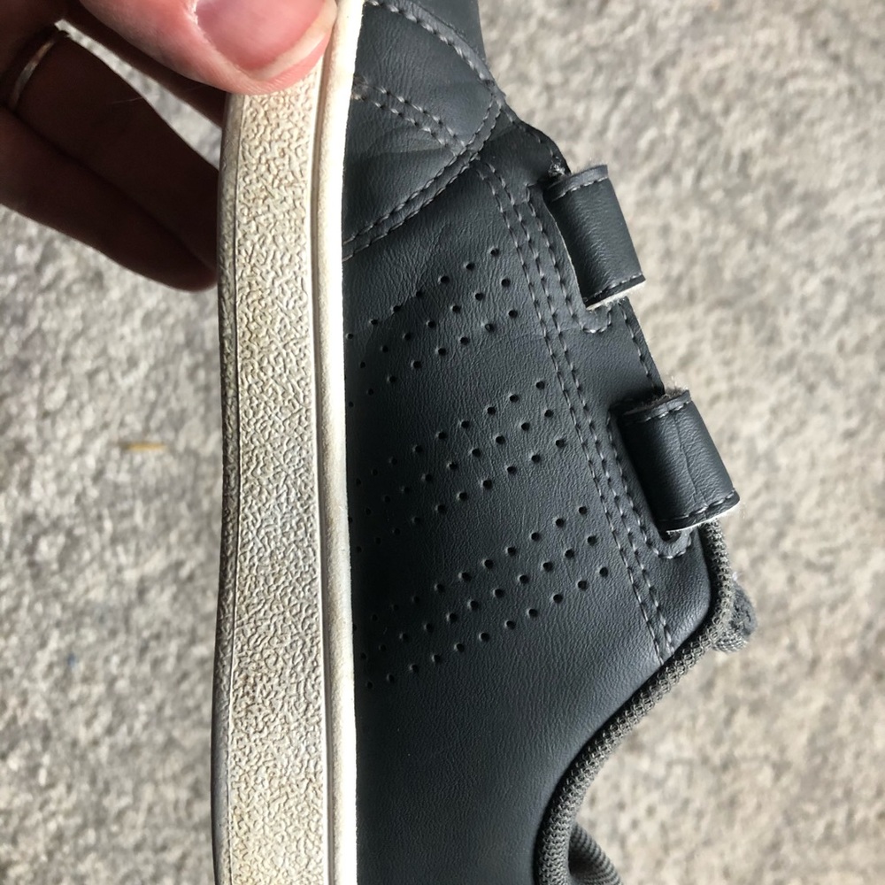 Boys adidas sneakers. Toddler size 9. Dark grey. - Picture 2 of 10